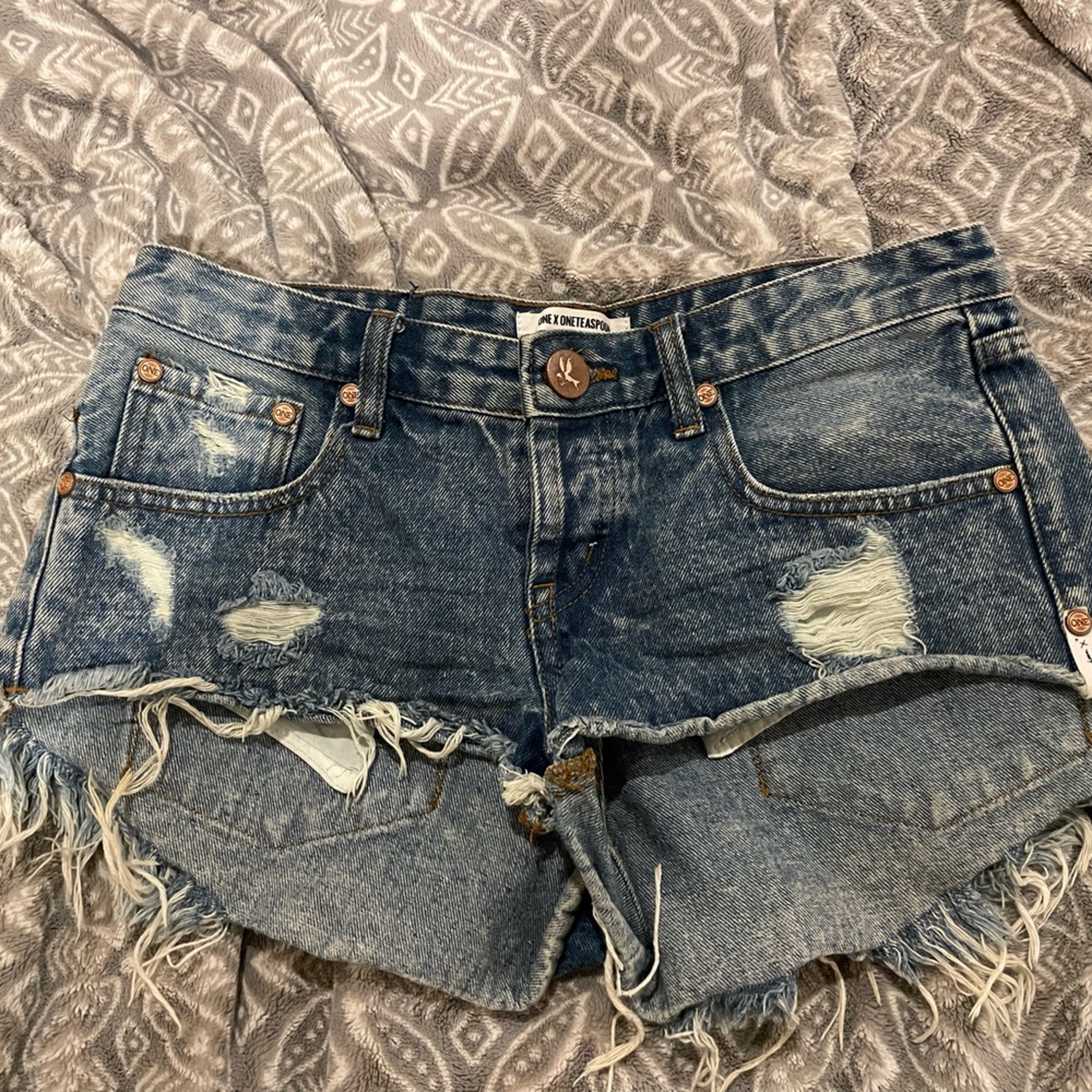 Free People Jean Shorts, ONE X ONETEASPOON